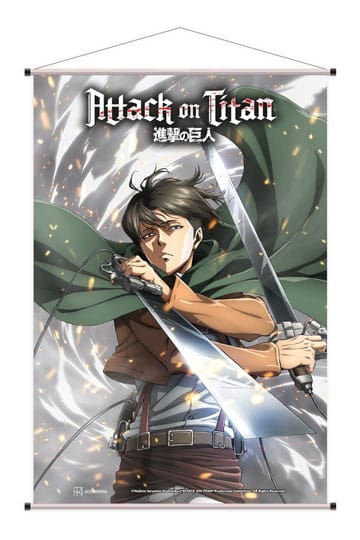 Attack on Titan Wallscroll Levi Ackermann 60 x 90 cm, платно за стена