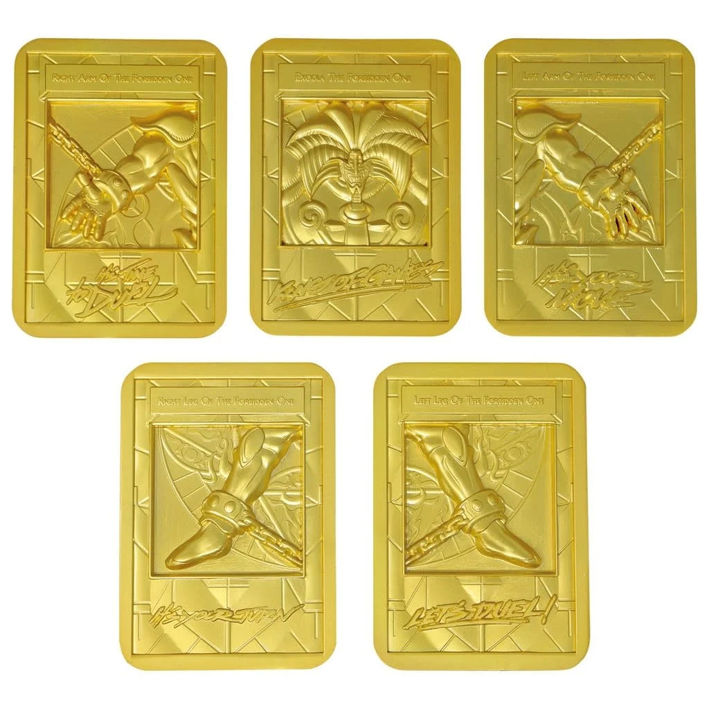Exodia the Forbidden One 24k Gold Plated Ingot Set
