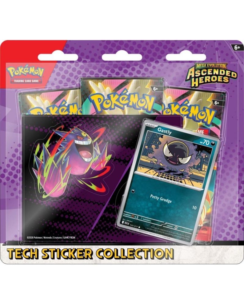 Pokemon TCG: Mega Evolution Ascended Heroes Tech Sticker Collection Gastly