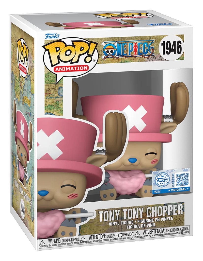 Фигурка Funko POP! Animation: One Piece - Tony Tony Chopper (with Cotton Candy) #1946