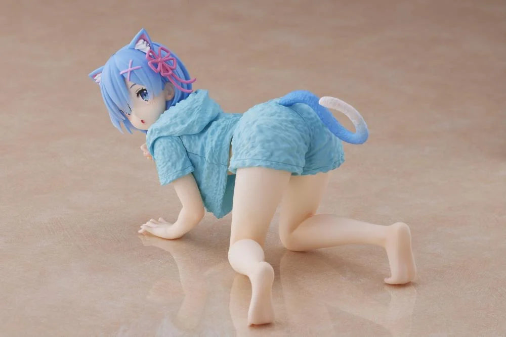 Re:Zero Starting Life in Another World Desktop Cute Rem (Cat Roomwear Ver.) фигурка