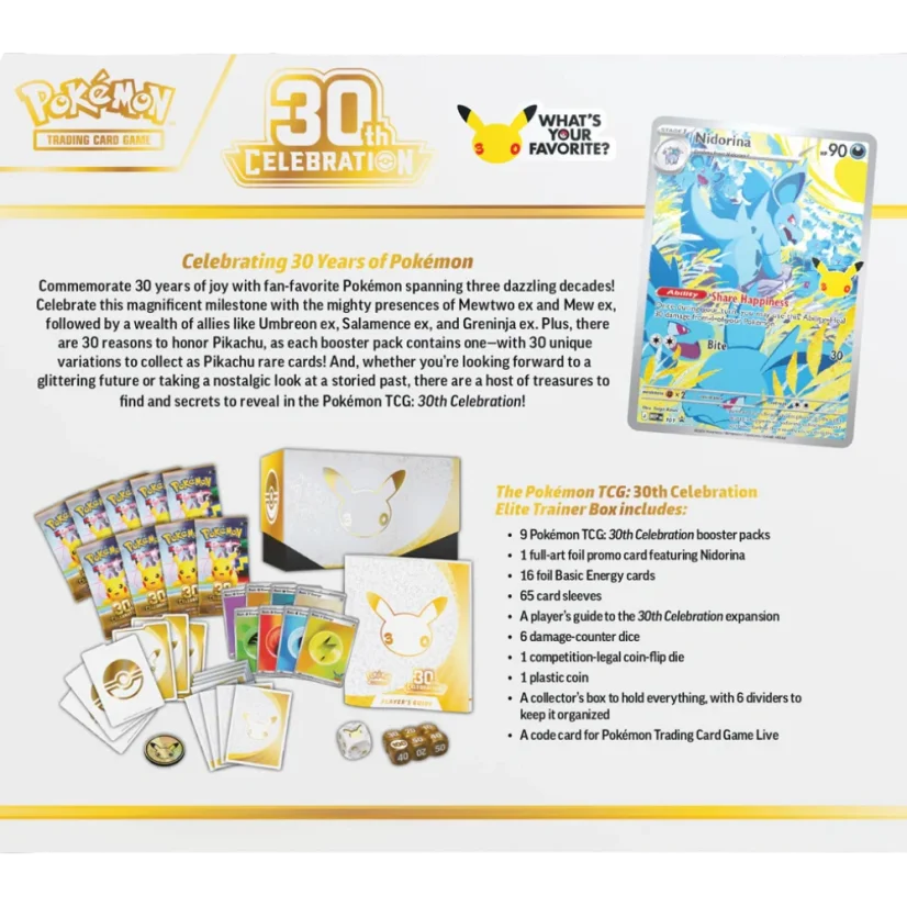 Pokémon TCG: 30th Celebration Elite Trainer Box