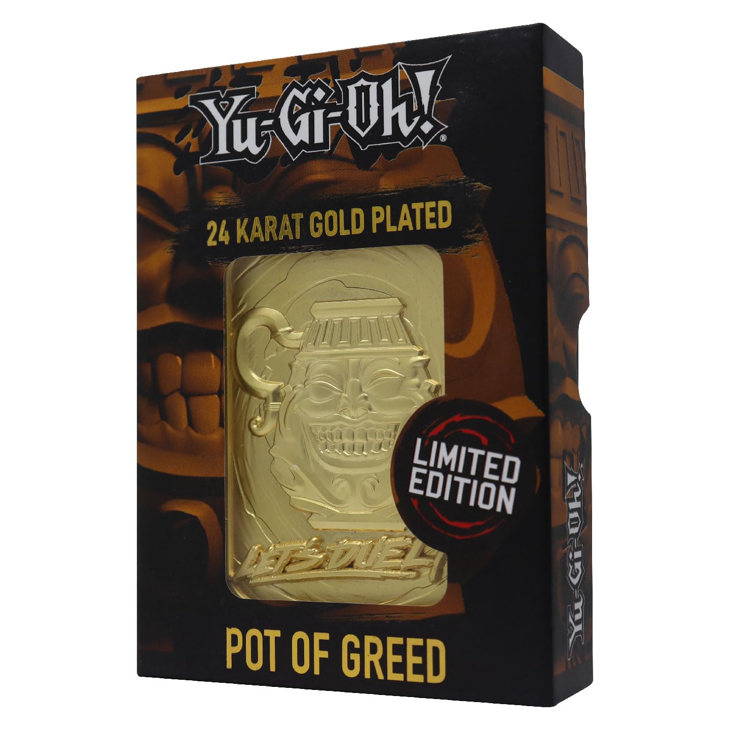 Yu-Gi-Oh! Limited Edition 24K Gold Plated Collectible - Pot of Greed