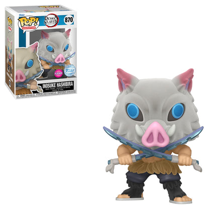 Funko POP! Animation: Demon Slayer - Inosuke Hashibira (Flocked) (Special Edition) #870