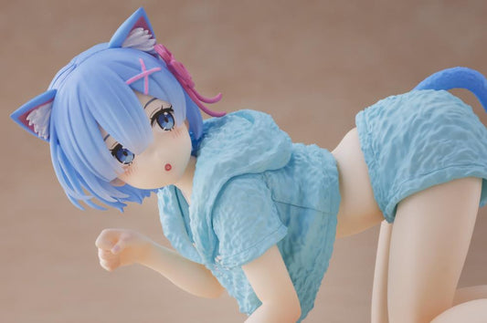 Re:Zero Figure Starting Life in Another World Desktop Cute Rem (Cat Roomwear Ver.) фигурка