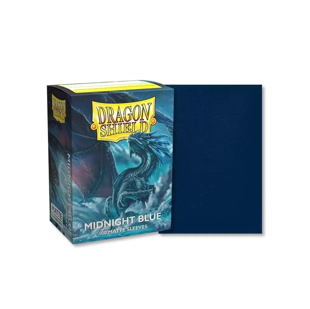 Dragon Shield Standard size Matte Sleeves -Midnight Blue (100 Sleeves)