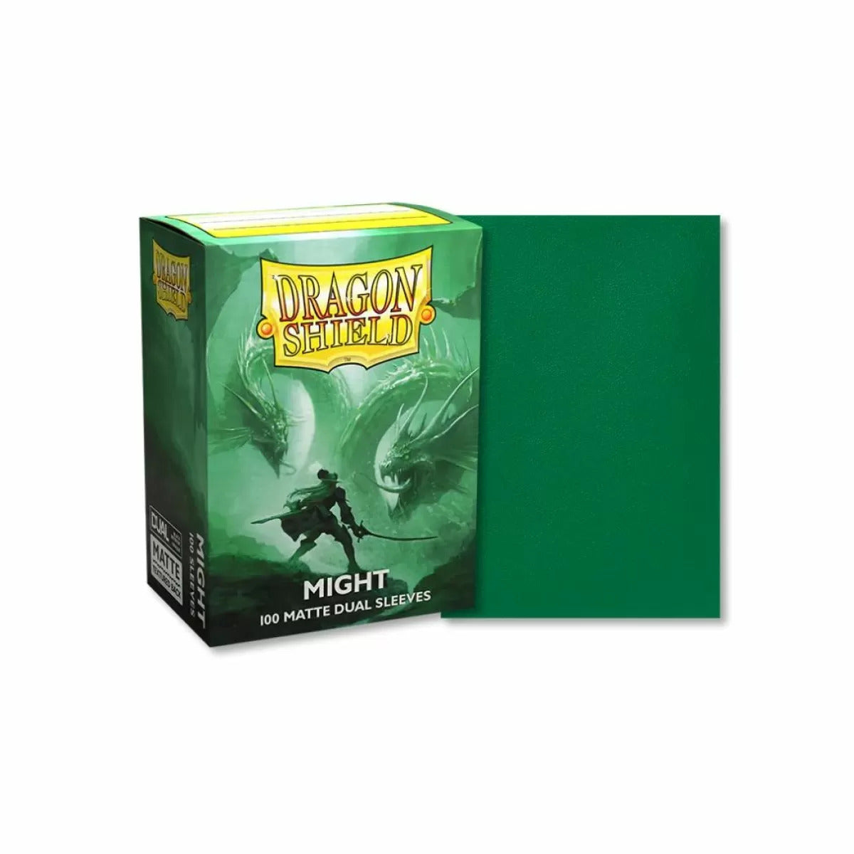 Dragon Shield Standard size Matte Dual Sleeves - Might (100 Sleeves)