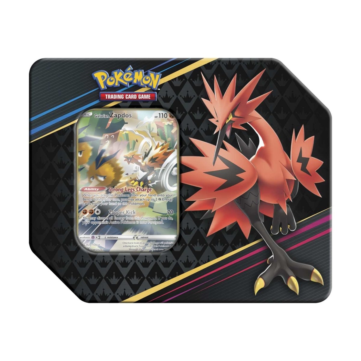 Pokemon TCG: Crown Zenith Tin - Galarian Zapdos