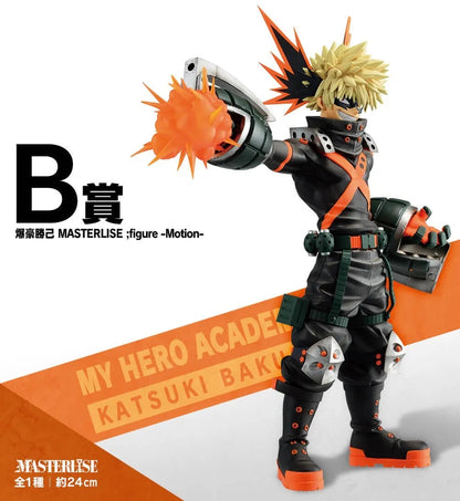 My Hero Academia figure Katsuki Bakugo MASTERLISE Motion B Ichiban kuji Fight On, Bandai, колекционерска фигурка