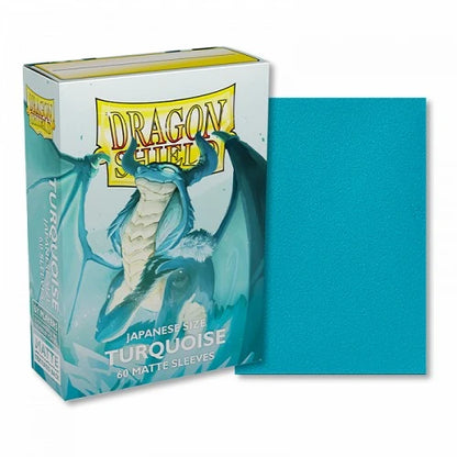 Dragon Shield Small Sleeves - Japanese Matte Sapphire 'Turquoise' (60 Sleeves)
