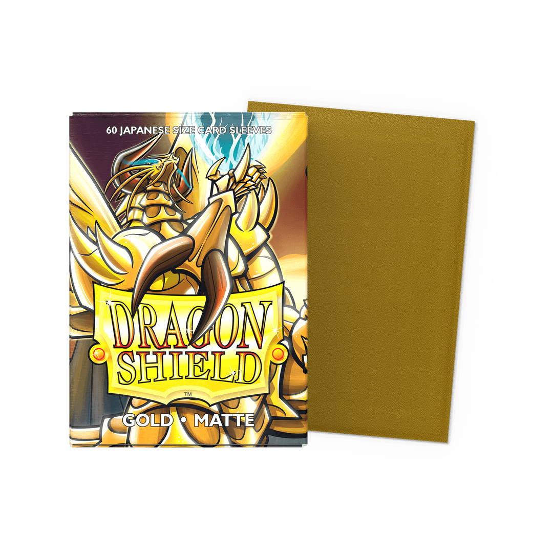 Gold - 60 Matte Sleeves - Japanese Size