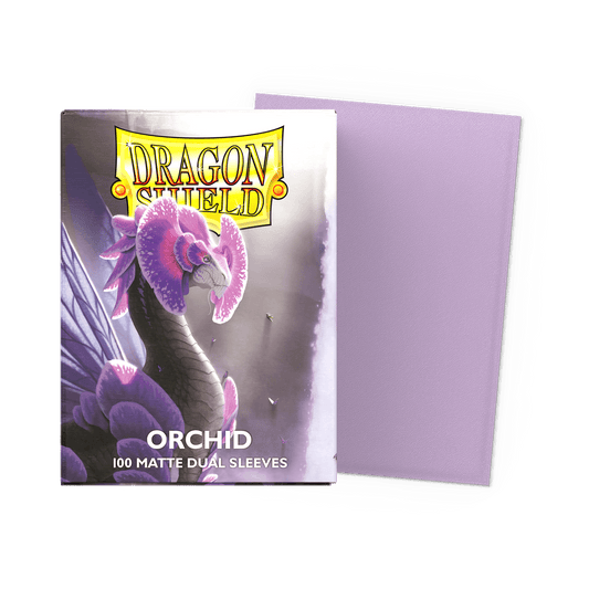 Orchid - 100 Matte Dual Sleeves - Standard Size