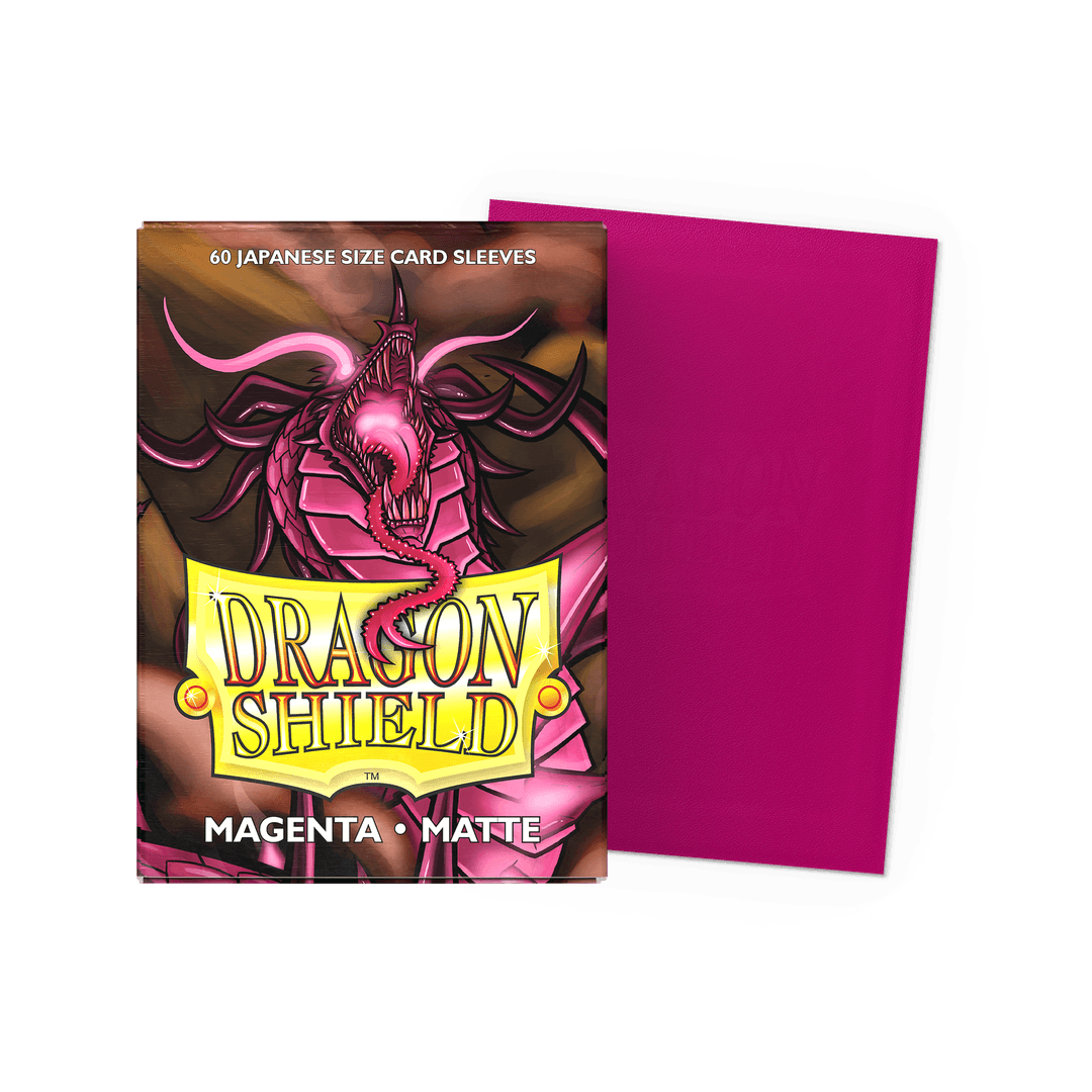 Magenta - 60 Matte Sleeves - Japanese Size