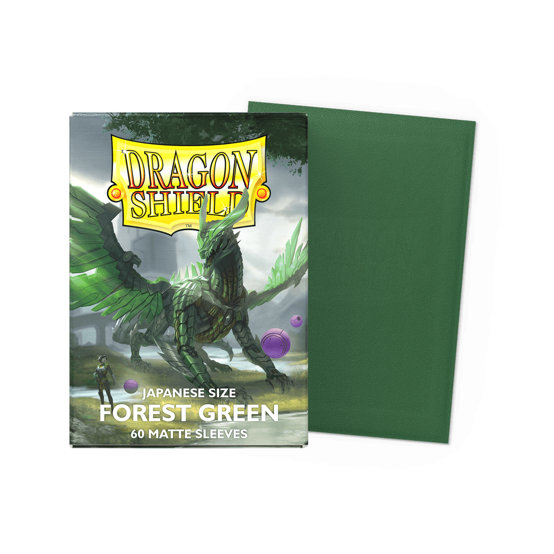 Forest Green - 60 Matte Sleeves - Japanese Size