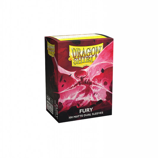 Dragon Shield Dual Matte Sleeves - Fury 'Alaric, Crimson King' (100 Sleeves)