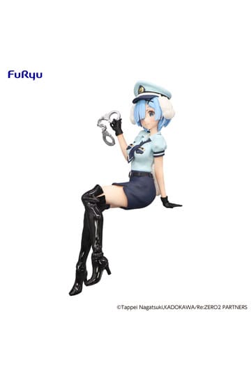 Re:Zero Starting Life in Another World Noodle Stopper PVC Statue Rem Police Officer Cap with Dog Ears 14 cm