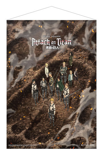 Attack on Titan: The Final Season Wallscroll Following the Rumbling 50 x 70 cm, платно за стена