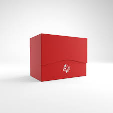 Gamegenic - Side Holder 80+ Red | Червена кутия за карти 80 броя