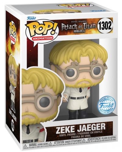 Funko POP! Animation Figure: Attack on Titan - Zeke Jaeger (Special Edition) #1302 фигурка