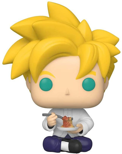 The Funko POP! Figure is from the Animation series and is titled "Dragon Ball Z - Super Saiyan Gohan (With Noodles) #951."