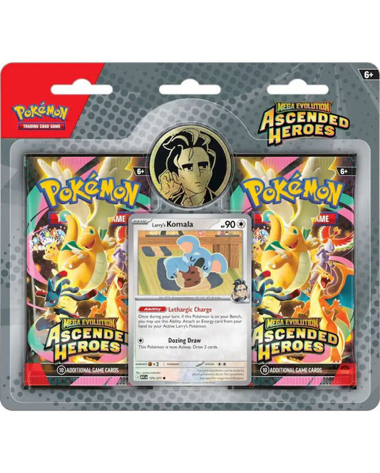 Pokemon TCG: Mega Evolution Ascended Heroes 2 Pack Collection Larry