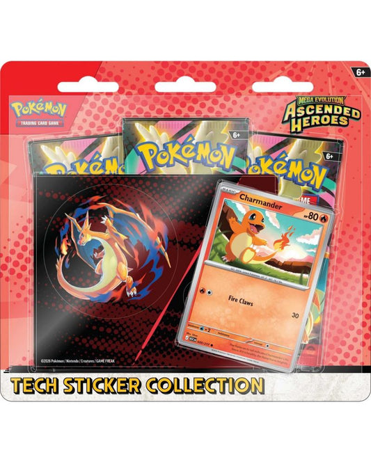 Pokemon TCG: Mega Evolution Ascended Heroes Tech Sticker Collection Charmander