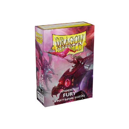 Dragon Shield Japanese size Dual Matte Sleeves - Fury 'Alaria, Commonwealth Champion' (60 Sleeves)