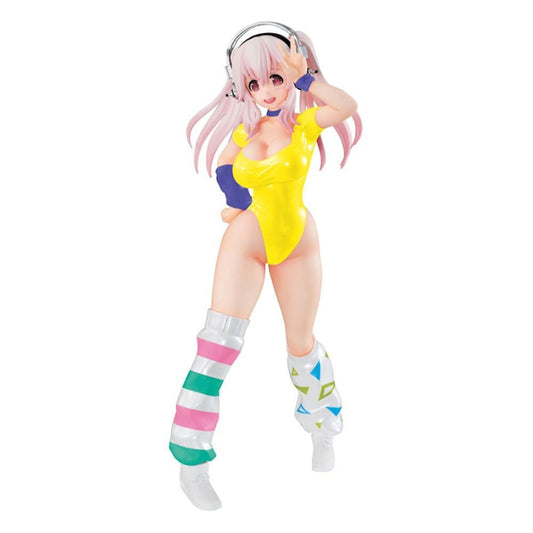 Super Sonico PVC Statue - Super Sonico Concept 80's/Another Color/Yellow Ver. 18 cm фигурка