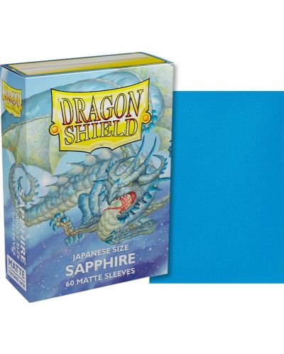 Dragon Shield Japanese Matte Sleeves - Sapphire (60 Sleeves)