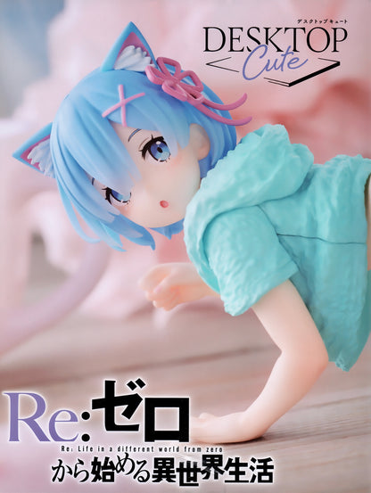 Re:Zero Starting Life in Another World Desktop Cute Rem (Cat Roomwear Ver.) фигурка